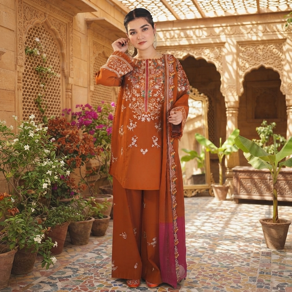 Embroidered Dhanak Suits Price in Pakistan: Warm Winter Wear Essentials & Quality