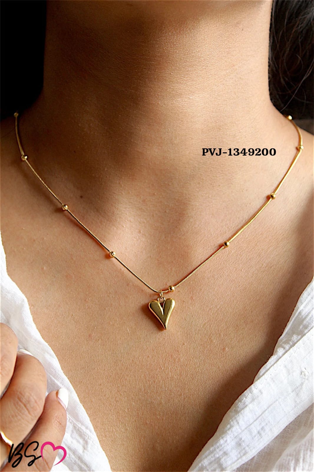 Korean Heart Pendant Necklace Price Pakistan: Dainty Heart Locket Jewelry