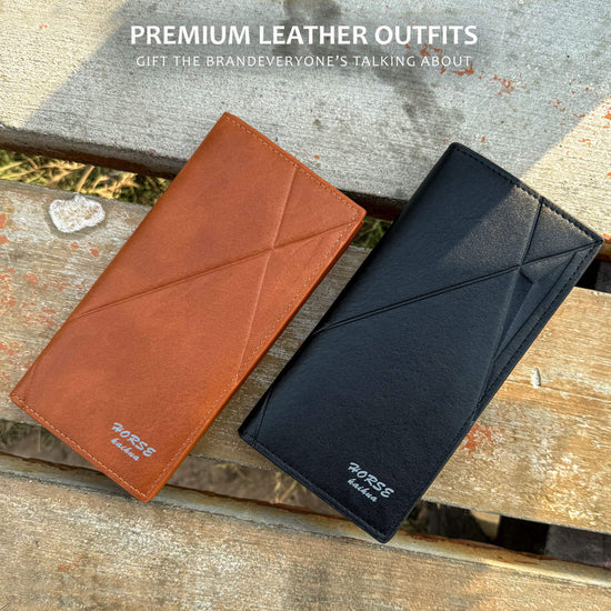 Men Long Trifold Leather Wallet in Pakistan: Executive Card & Cash Organizer