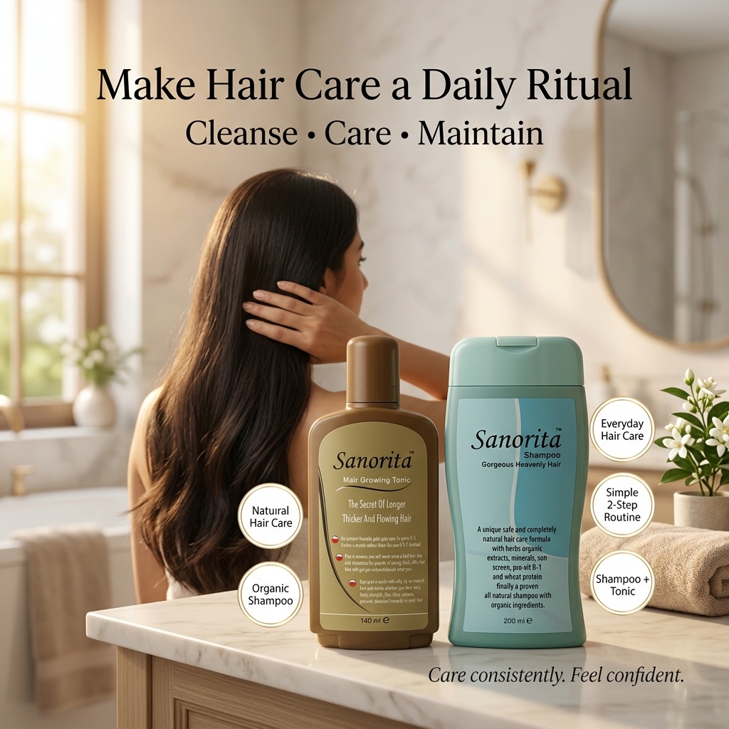 Sanorita Shampoo and Hair Growing Tonic Pakistan: Hair Fall Defense & Growth Guide