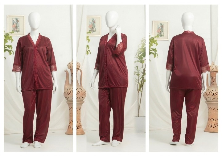 Silk Satin Pajama Set with Lace Trim Pakistan: Luxury Sleepwear & Lounge Guide