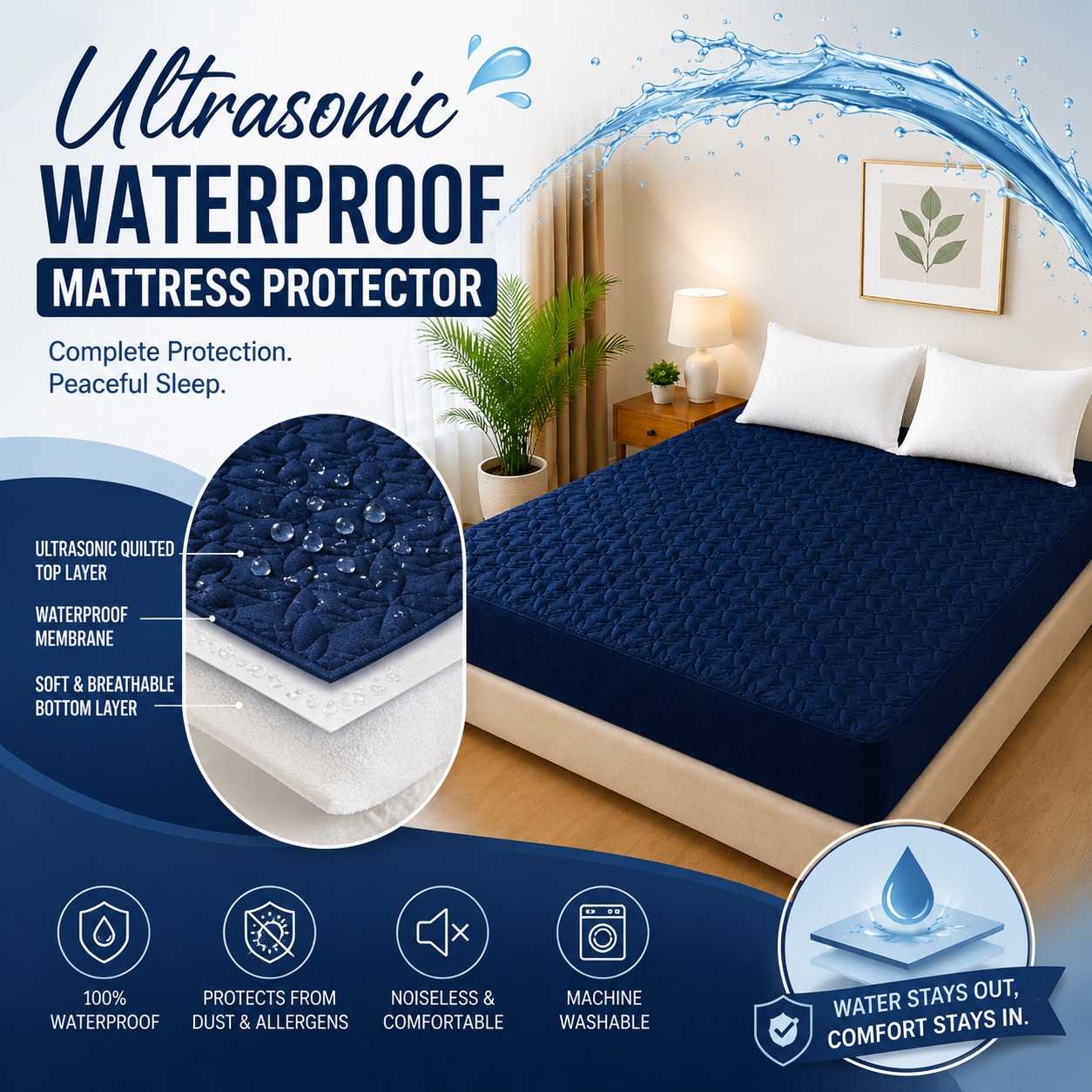 Waterproof Mattress Protector Price in Pakistan: Quilted Bedding & Spill Defense